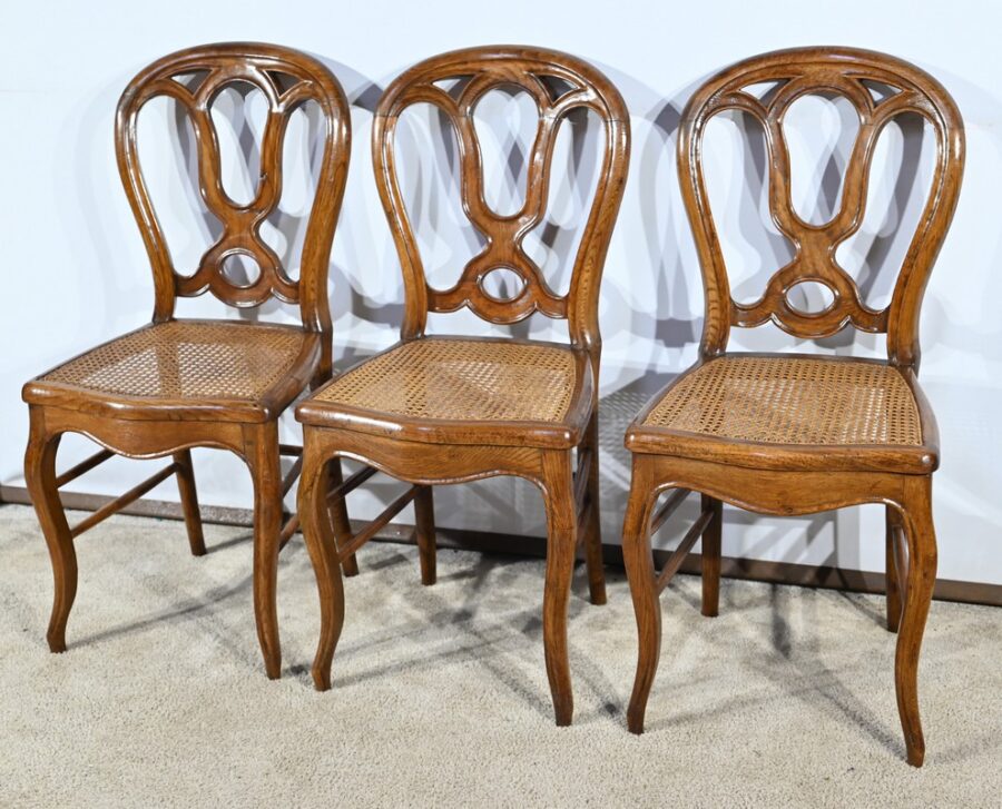 Chaises en Chêne, époque Louis Philippe – Milieu XIXe – Image 3