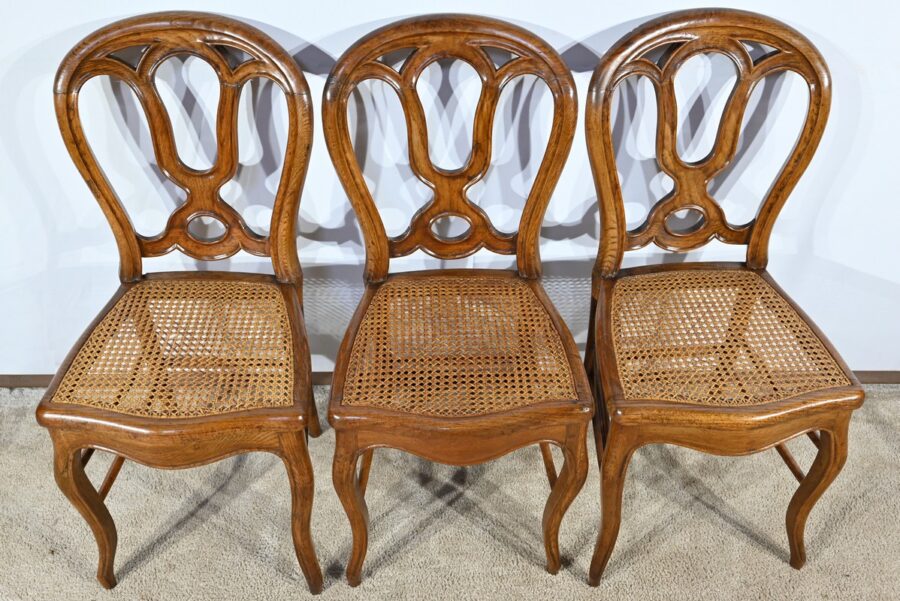 Chaises en Chêne, époque Louis Philippe – Milieu XIXe – Image 4
