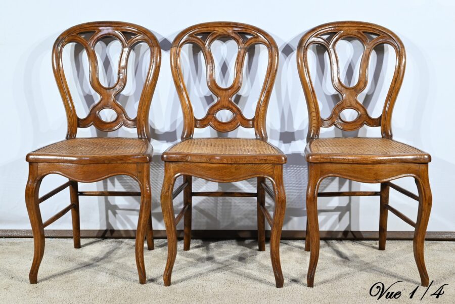 Chaises en Chêne, époque Louis Philippe – Milieu XIXe – Image 5