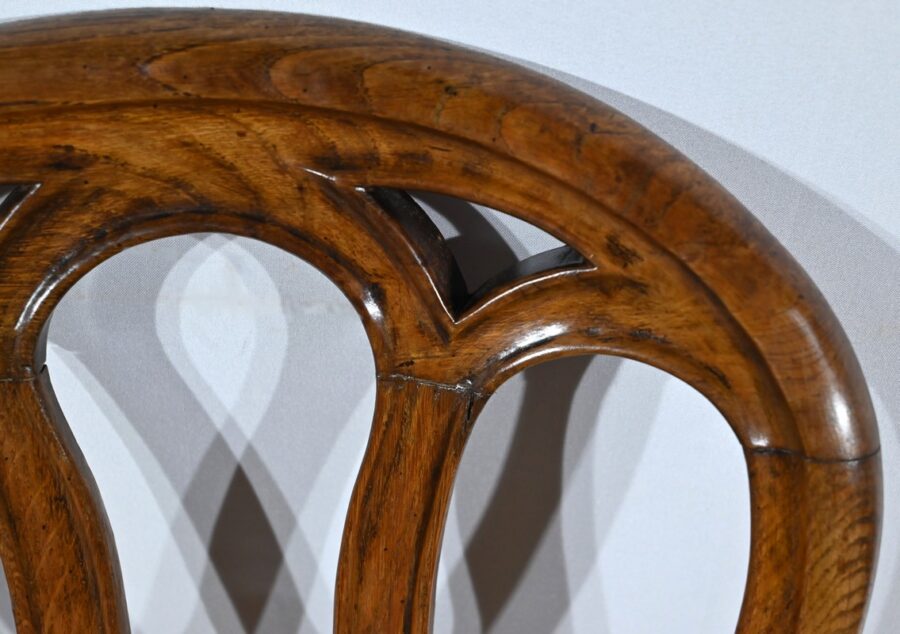 Chaises en Chêne, époque Louis Philippe – Milieu XIXe – Image 9