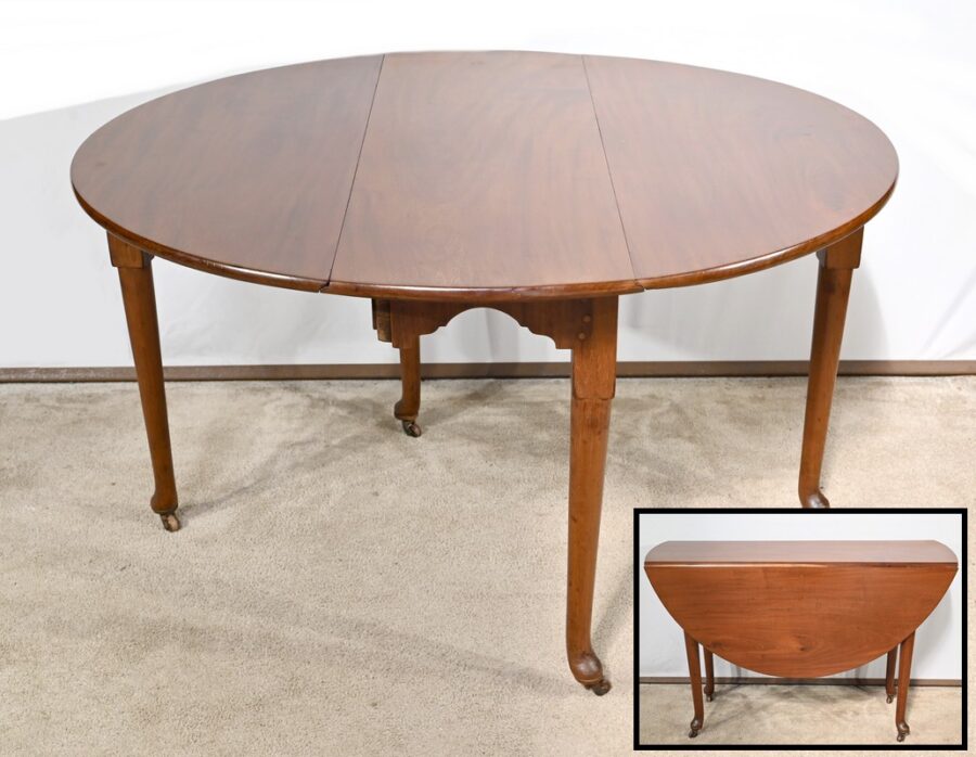 Table Ovale 6 Couverts en Acajou, Angleterre – 1ère Partie XIXe