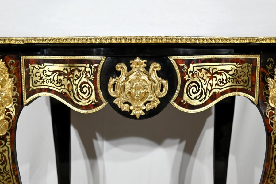 Table d’Apparat en Poirier Noirci, époque Napoléon III – Milieu XIXe – Image 10