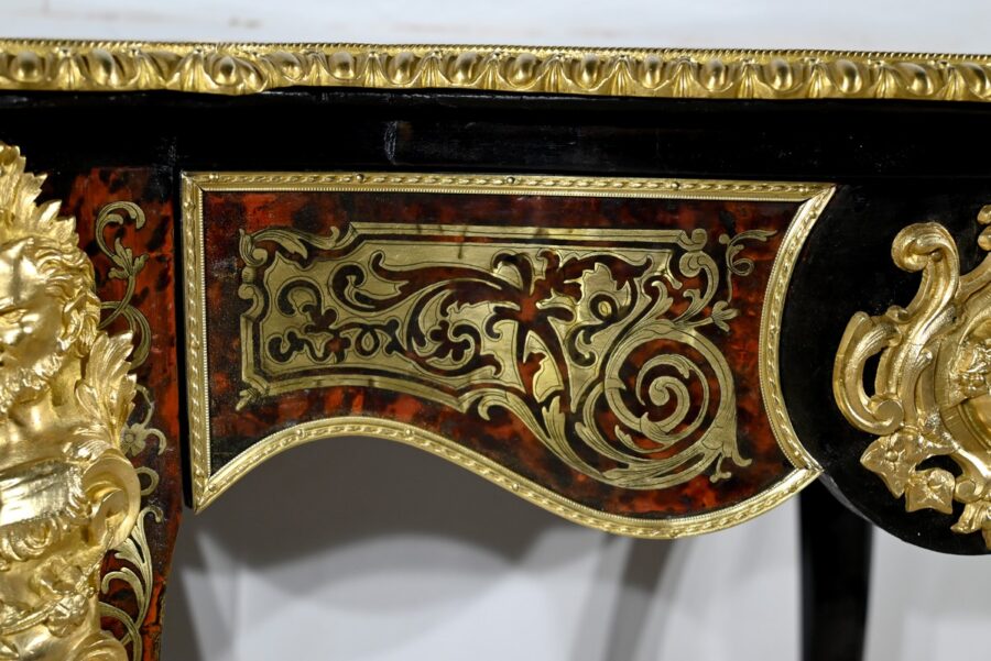 Table d’Apparat en Poirier Noirci, époque Napoléon III – Milieu XIXe – Image 19