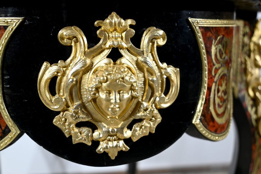 Table d’Apparat en Poirier Noirci, époque Napoléon III – Milieu XIXe – Image 23