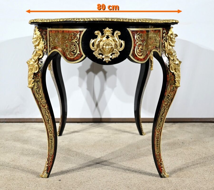 Table d’Apparat en Poirier Noirci, époque Napoléon III – Milieu XIXe – Image 32