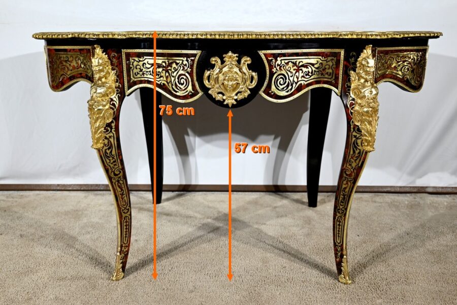Table d’Apparat en Poirier Noirci, époque Napoléon III – Milieu XIXe – Image 33