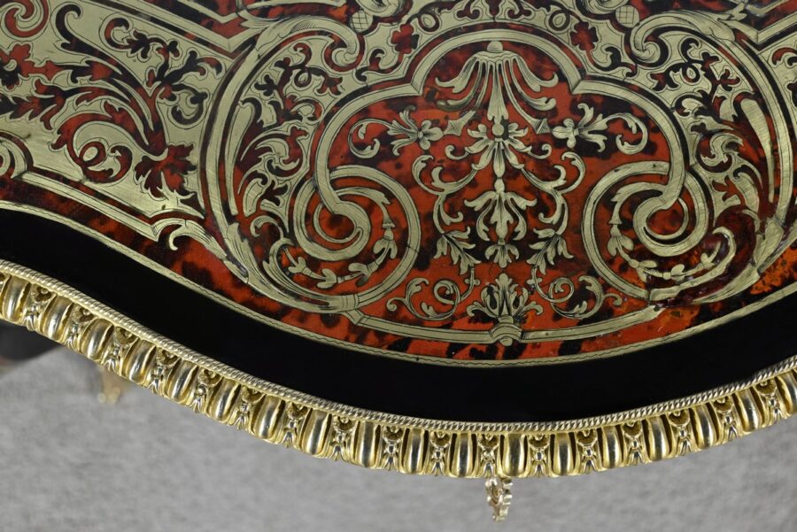 Table d’Apparat en Poirier Noirci, époque Napoléon III – Milieu XIXe – Image 7