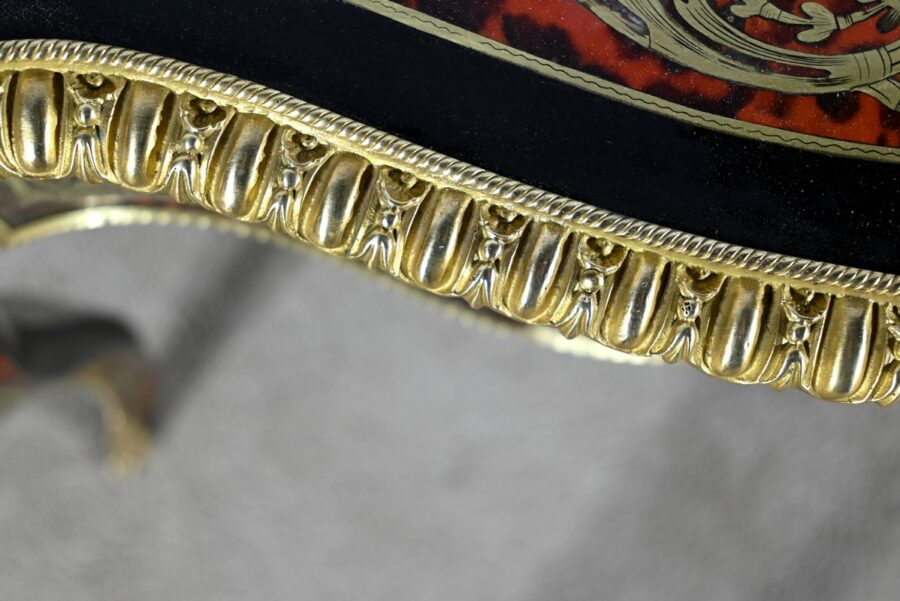 Table d’Apparat en Poirier Noirci, époque Napoléon III – Milieu XIXe – Image 8