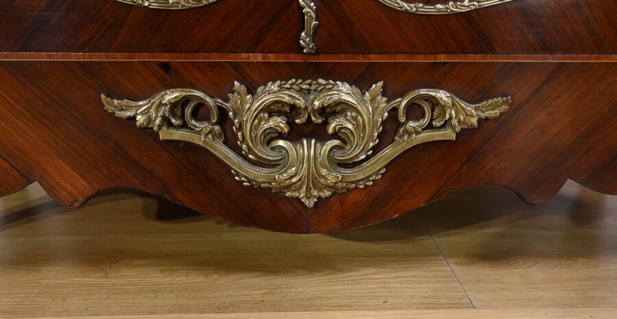 Bibliothèque Deux-Corps en Palissandre et Marqueterie, style Louis XV - Fin XIXe – Image 18
