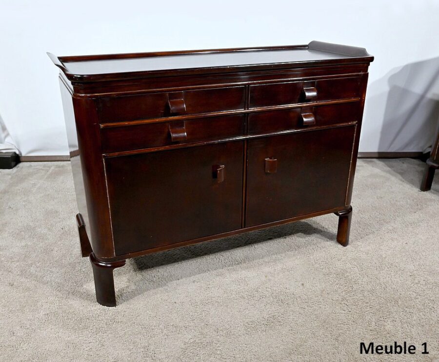 Paire de Petits Buffets en Bois laqué - 1940 – Image 6