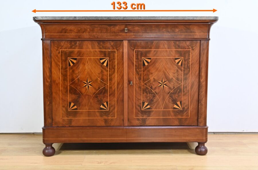 Buffet en Ronce d’Acajou, époque Restauration – Début XIXe – Image 24