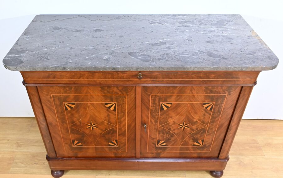 Buffet en Ronce d’Acajou, époque Restauration – Début XIXe – Image 5
