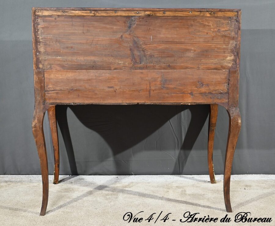 Bureau Cylindre en Acajou et Palissandre, époque Louis XV – 1ère partie XVIIIe – Image 42
