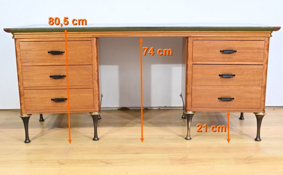 Bureau d’Architecte en Acajou – 1970 – Image 31