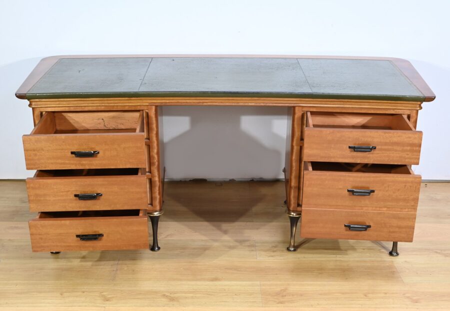 Bureau d’Architecte en Acajou – 1970 – Image 6