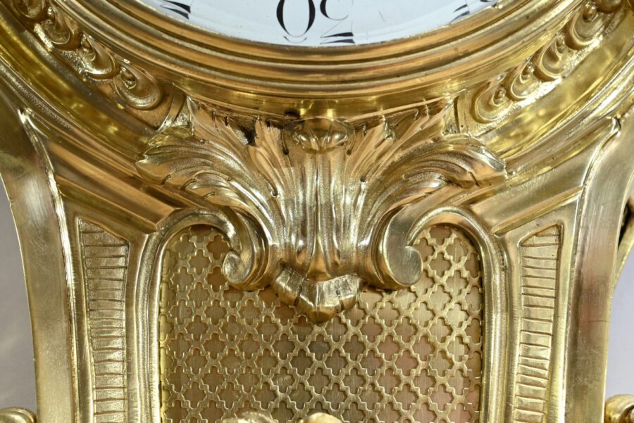 Important Cartel d’Applique en Bronze Doré, Maison Prosper Roussel – Milieu XIXe – Image 18