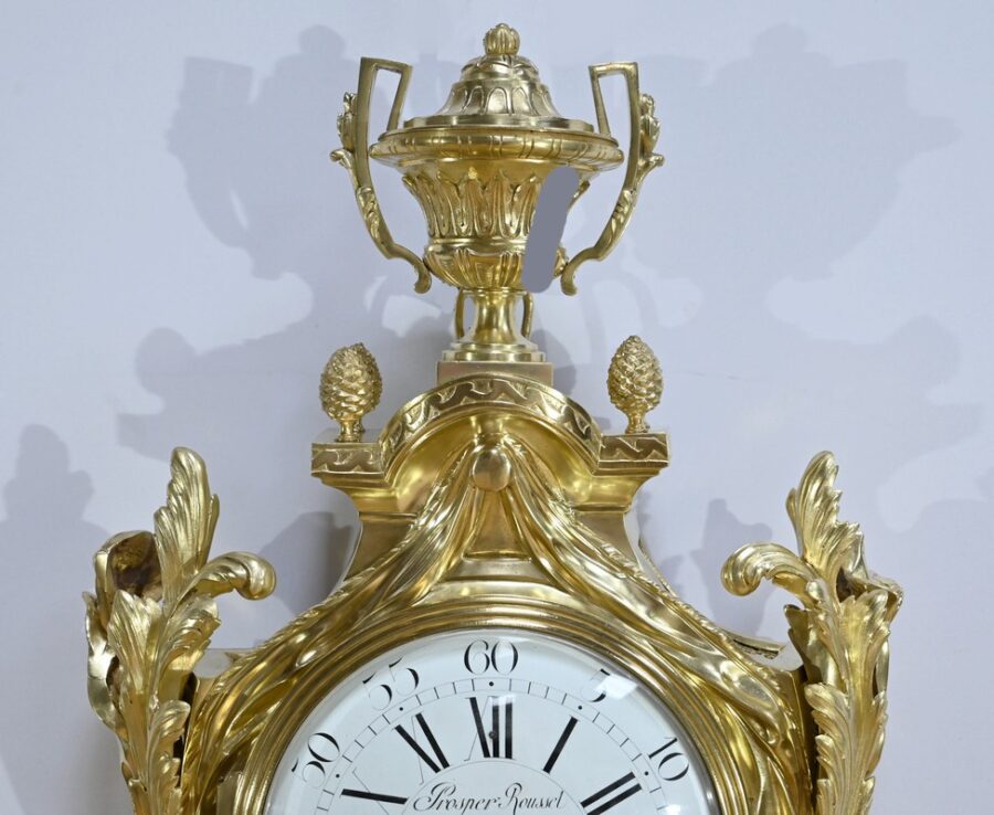 Important Cartel d’Applique en Bronze Doré, Maison Prosper Roussel – Milieu XIXe – Image 5