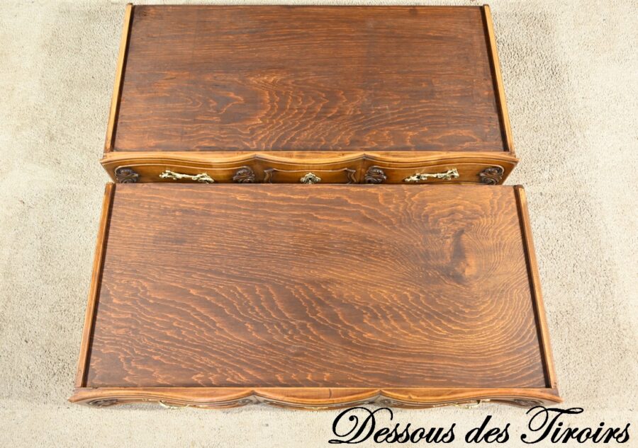 Commode Sauteuse Arbalète en Noyer, style Louis XV – Début XXe – Image 25