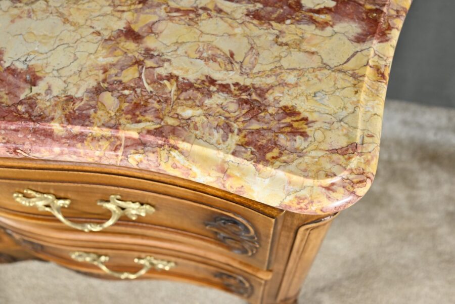 Commode Sauteuse Arbalète en Noyer, style Louis XV – Début XXe – Image 8