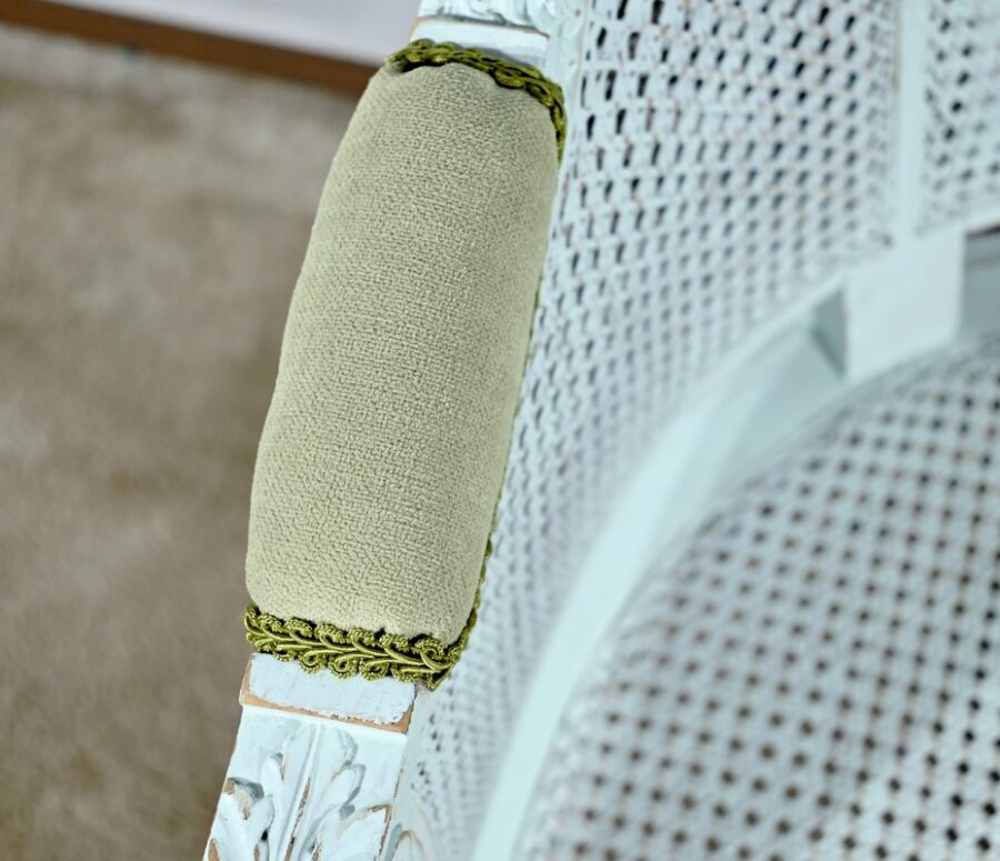 Duchesse Brisée en Hêtre Réchampi, style Louis XVI – 2ème partie XIXe – Image 11
