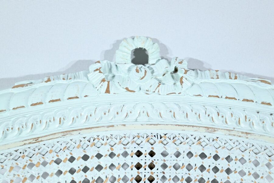 Duchesse Brisée en Hêtre Réchampi, style Louis XVI – 2ème partie XIXe – Image 21