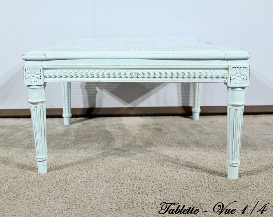 Duchesse Brisée en Hêtre Réchampi, style Louis XVI – 2ème partie XIXe – Image 30