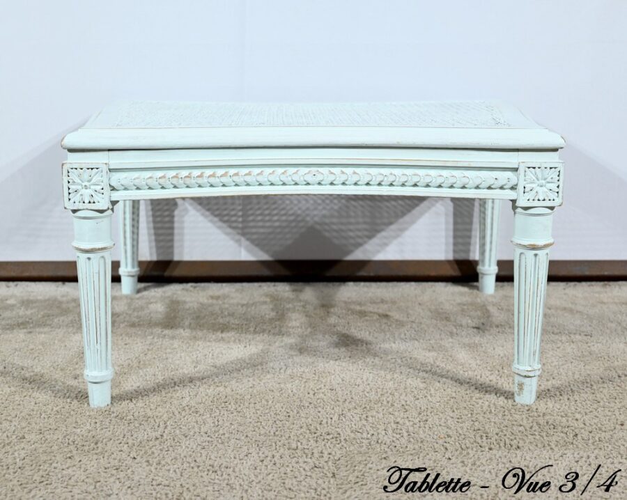 Duchesse Brisée en Hêtre Réchampi, style Louis XVI – 2ème partie XIXe – Image 32