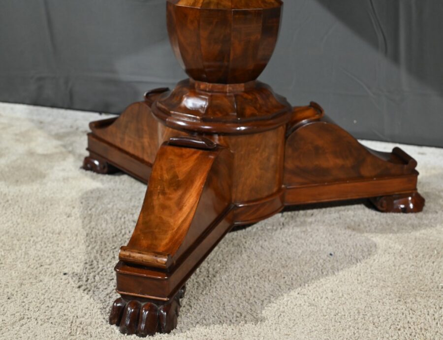 Guéridon en Ronce d’Acajou, époque Restauration – Début XIXe – Image 13