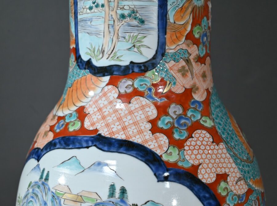 Important Vase Arita en Porcelaine, ère Meiji, Japon – Fin XIXe – Image 12