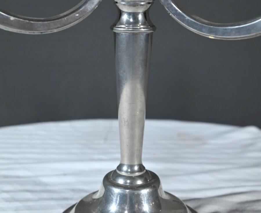 Paire de Candélabres en Étain, « Le Lingot »  – Milieu XXe – Image 10