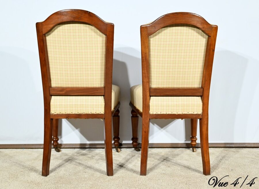 Paire de Chaises en Acajou de Cuba, époque Restauration – Début XIXe – Image 15
