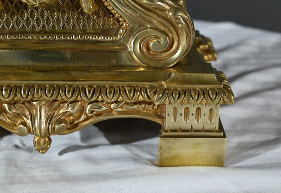 Pendule en Bronze, signée G.Philippe Palais Royal – 1870 – Image 14