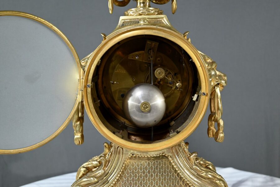 Pendule en Bronze, signée G.Philippe Palais Royal – 1870 – Image 28