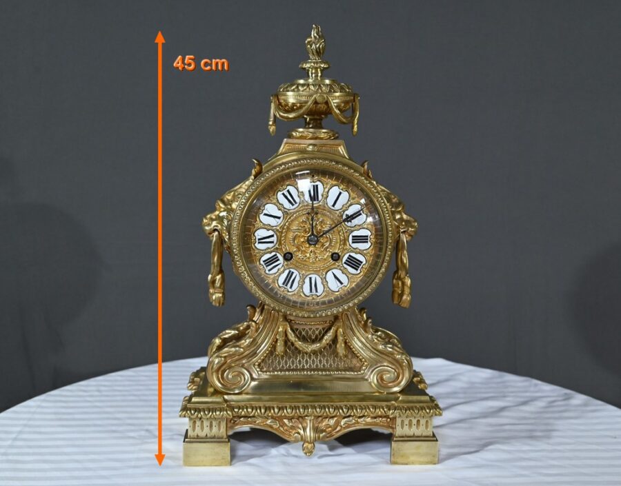 Pendule en Bronze, signée G.Philippe Palais Royal – 1870 – Image 32