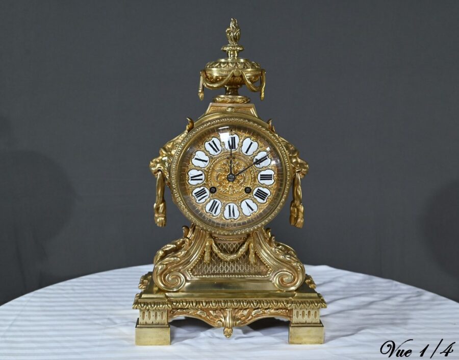 Pendule en Bronze, signée G.Philippe Palais Royal – 1870 – Image 4