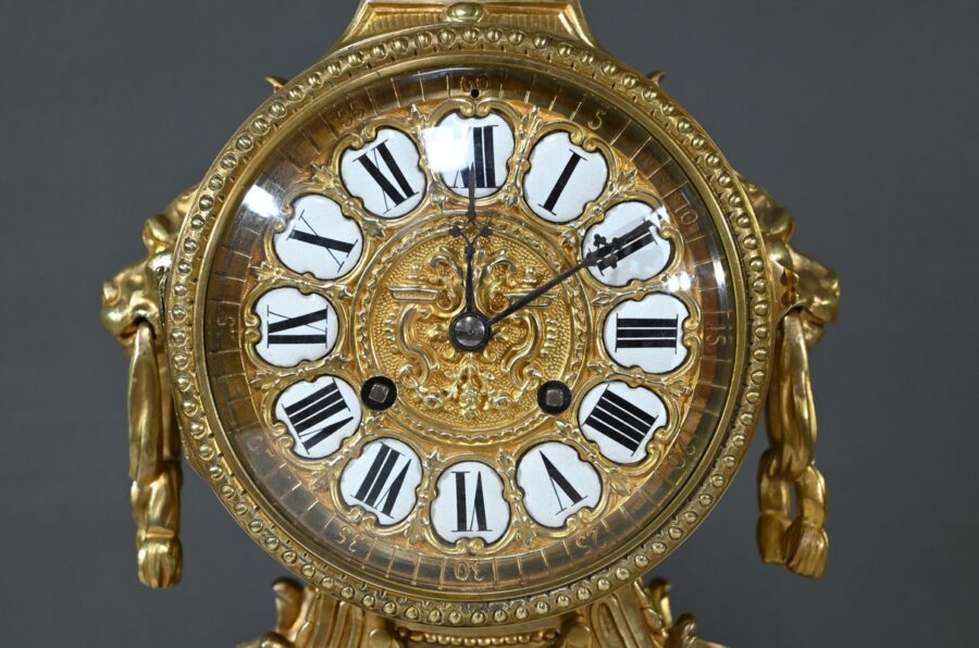 Pendule en Bronze, signée G.Philippe Palais Royal – 1870 – Image 7