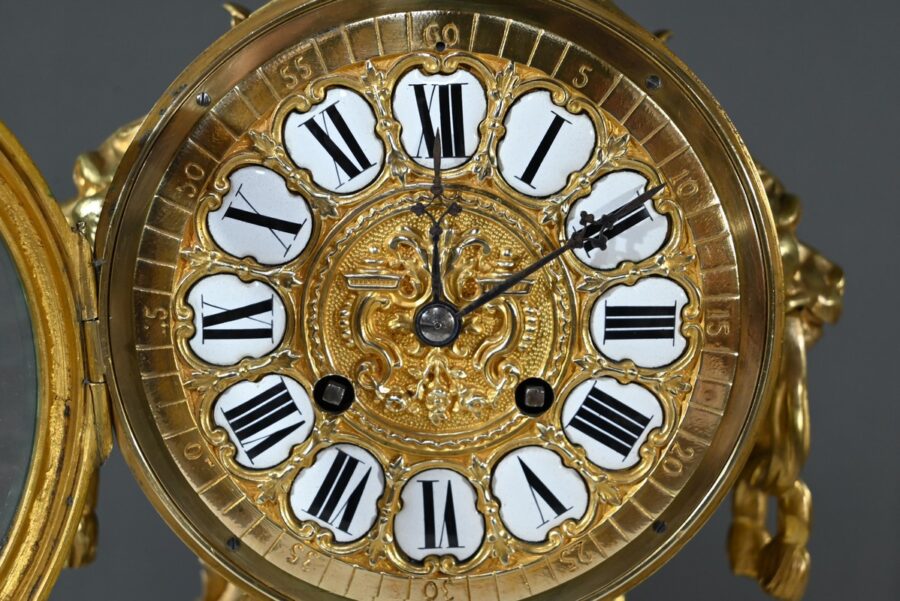 Pendule en Bronze, signée G.Philippe Palais Royal – 1870 – Image 8