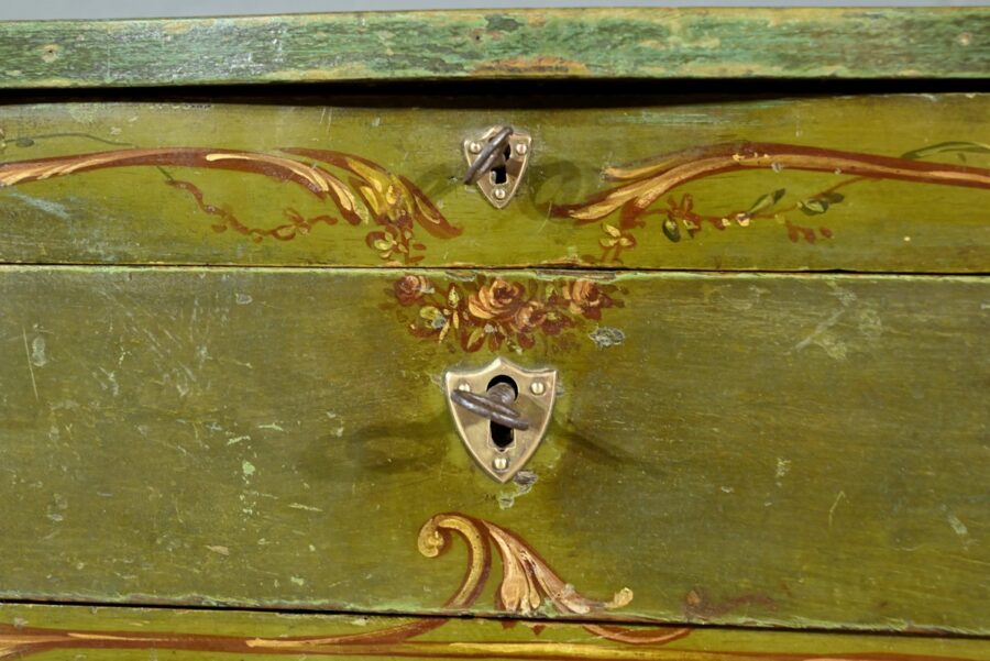 Petite Coiffeuse en Chêne Peint, style Louis XV – Fin XVIIIe – Image 16