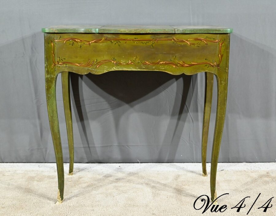 Petite Coiffeuse en Chêne Peint, style Louis XV – Fin XVIIIe – Image 25