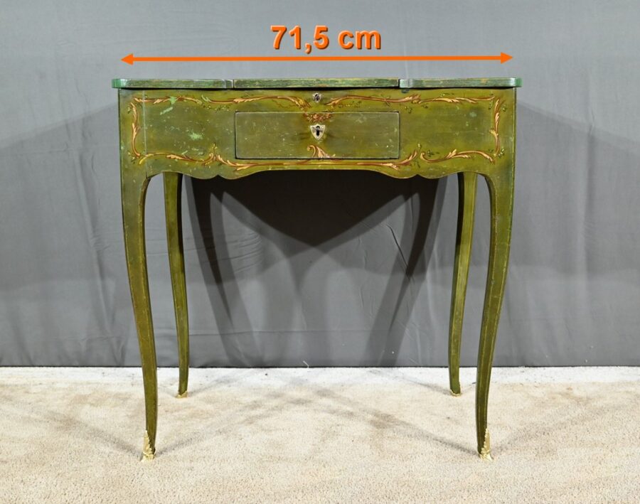 Petite Coiffeuse en Chêne Peint, style Louis XV – Fin XVIIIe – Image 36