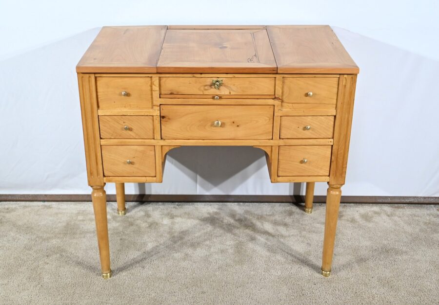 Petite Coiffeuse en Merisier Massif, époque Louis XVI – Fin XVIIIe – Image 2