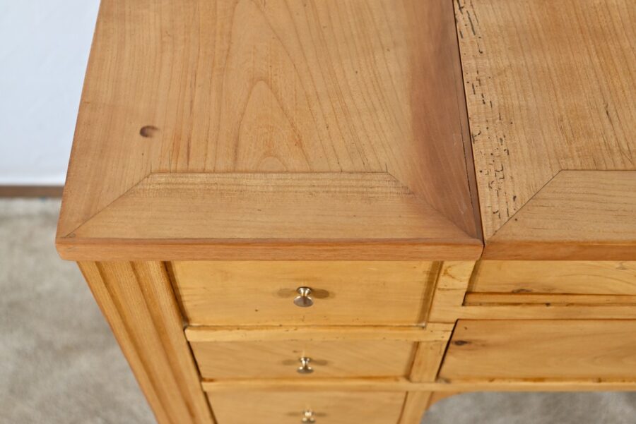 Petite Coiffeuse en Merisier Massif, époque Louis XVI – Fin XVIIIe – Image 8