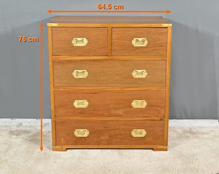 Petite Commode de Marine en Teck – Reproduction – Image 2