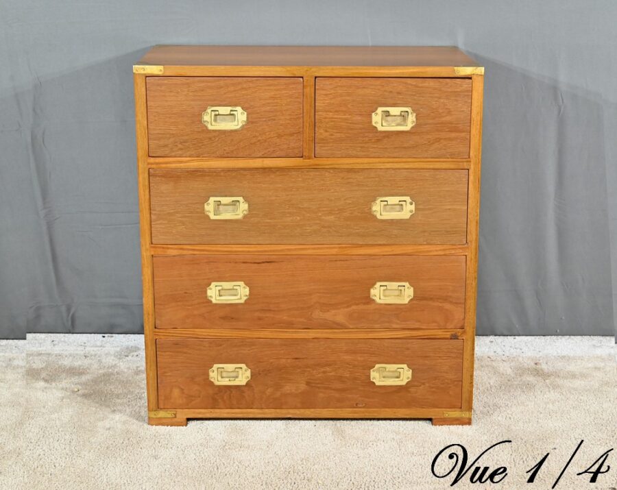 Petite Commode de Marine en Teck – Reproduction – Image 9