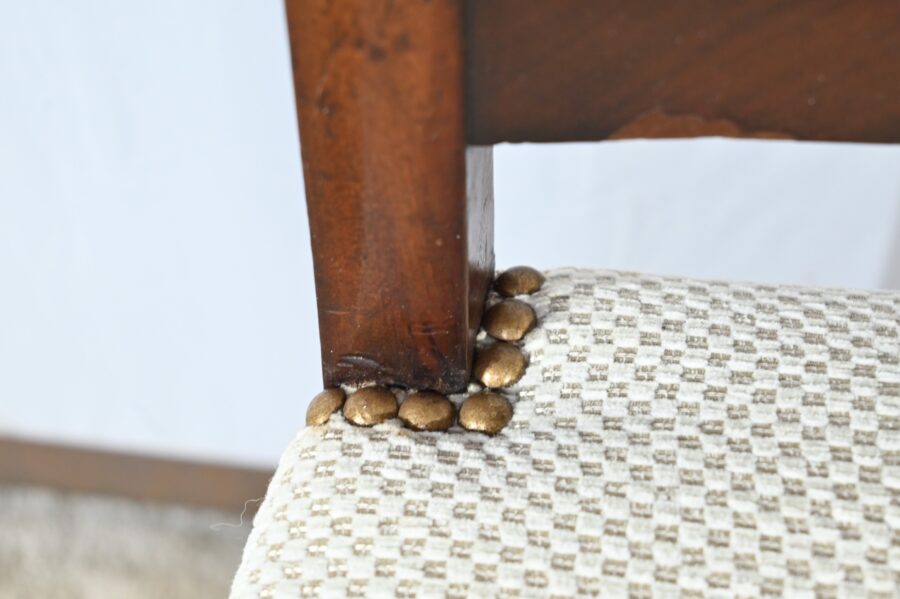 Suite de 5 Chaises en Acajou de Cuba, époque Restauration – Début XIXe – Image 17