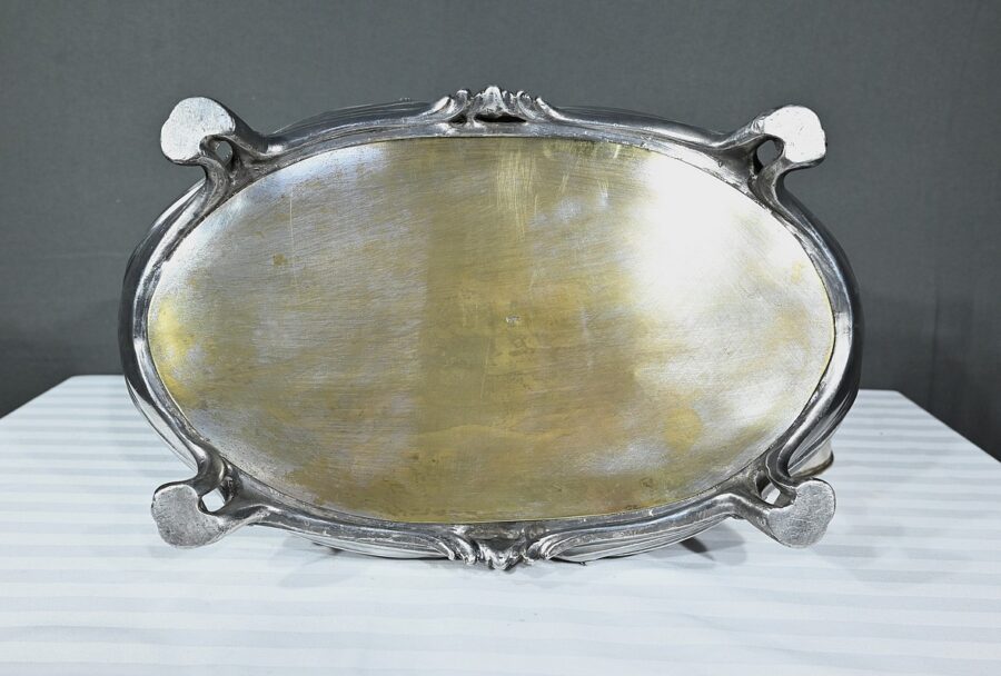 Jardinière en Bronze argenté, Victor Saglier, Art Nouveau – Fin XIXème – Image 18