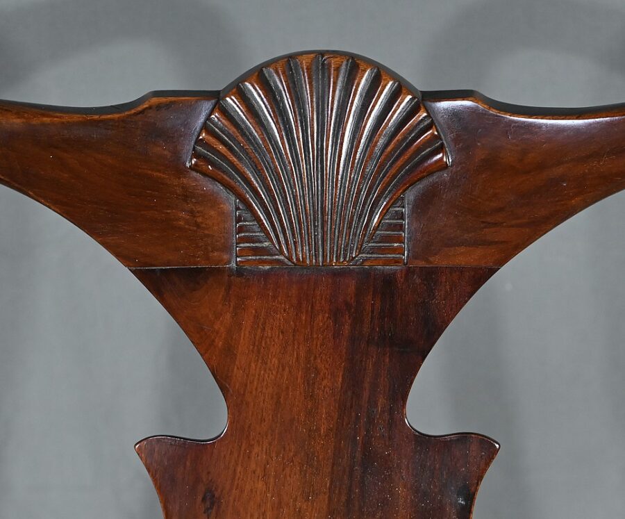 Paire de Fauteuils Chippendale en Acajou, Angleterre - Début XXe – Image 10