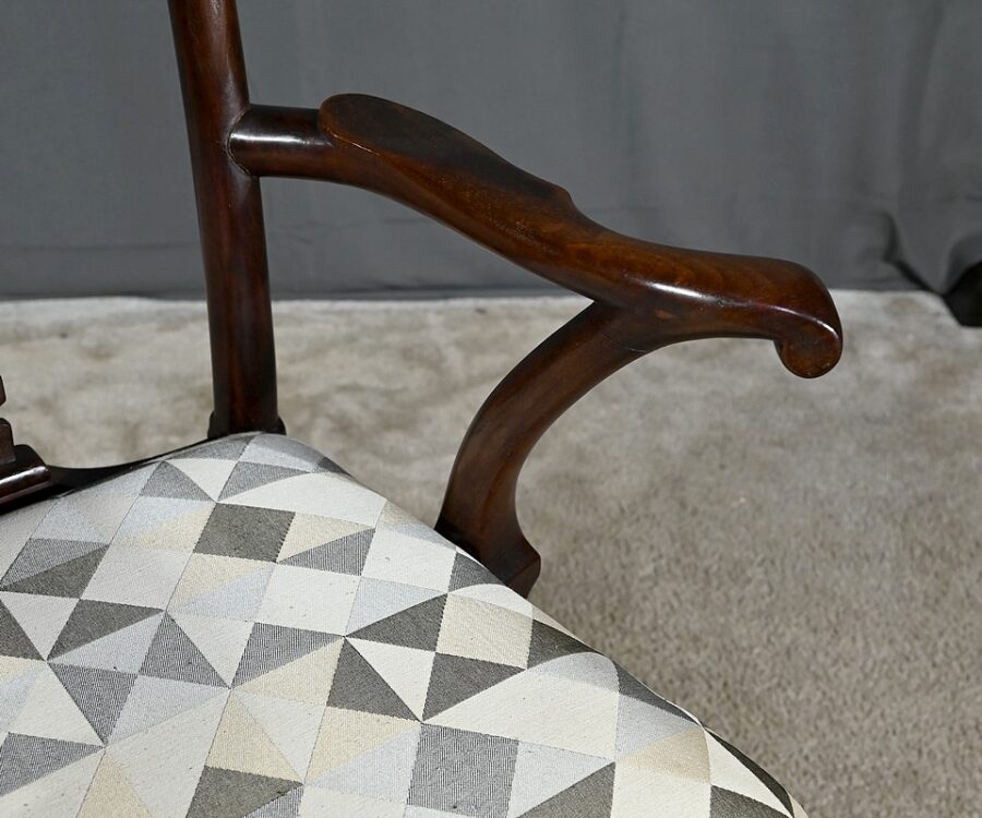 Paire de Fauteuils Chippendale en Acajou, Angleterre - Début XXe – Image 11
