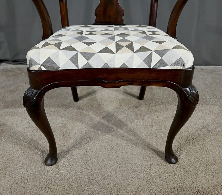 Paire de Fauteuils Chippendale en Acajou, Angleterre - Début XXe – Image 14