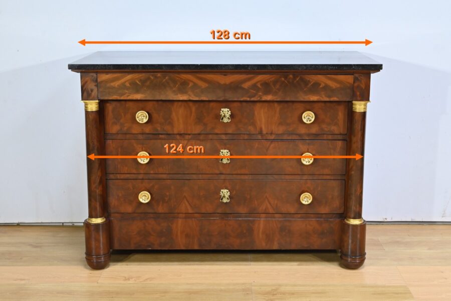 Commode en Acajou, époque Empire – Début XIXe – Image 28